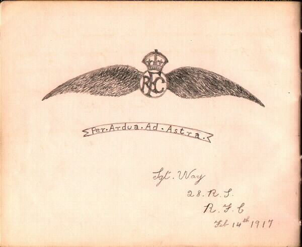 Royal Flying Corps Badge Illustration